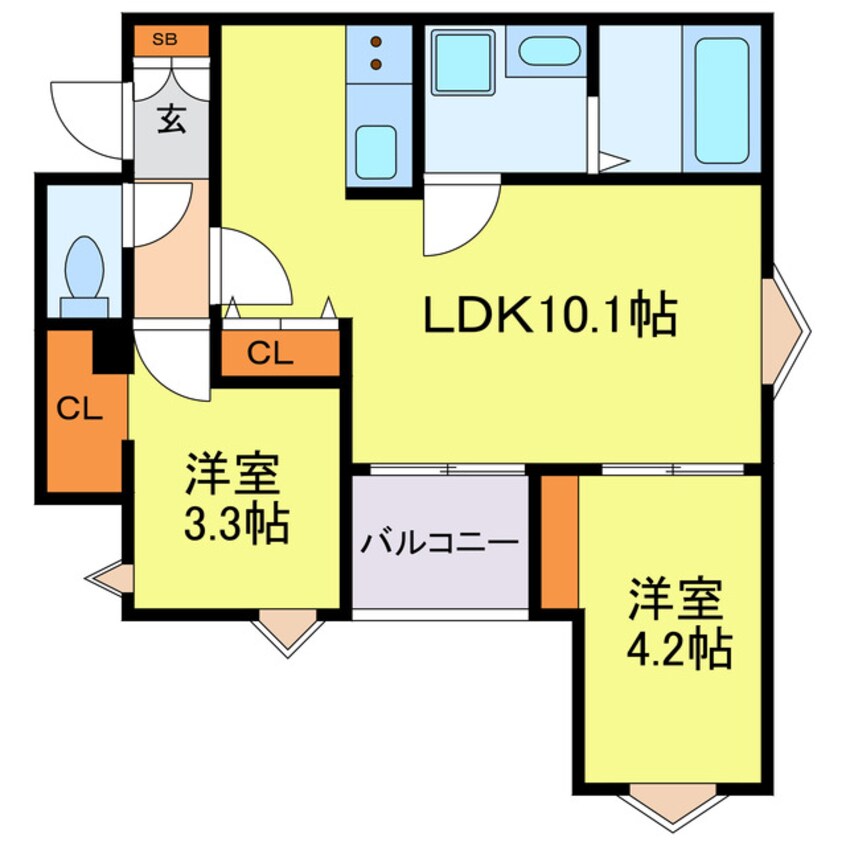 間取図 REGALEST-KLC塚本