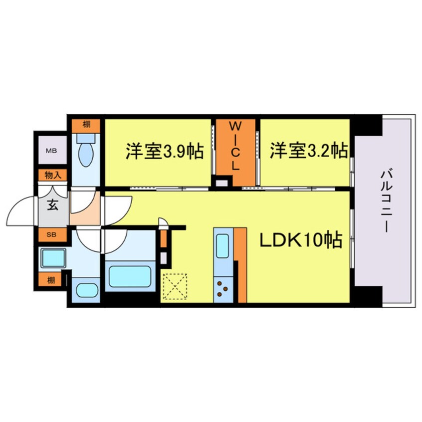 間取図 ソルレヴェンテ新梅田