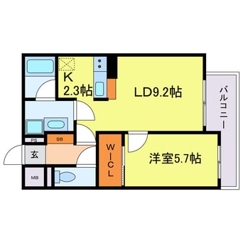 間取図 モクシオン大阪ベイ