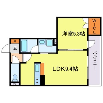 間取図 モクシオン大阪ベイ