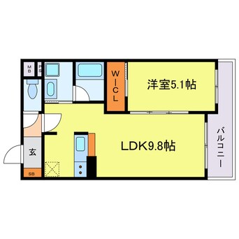 間取図 モクシオン大阪ベイ