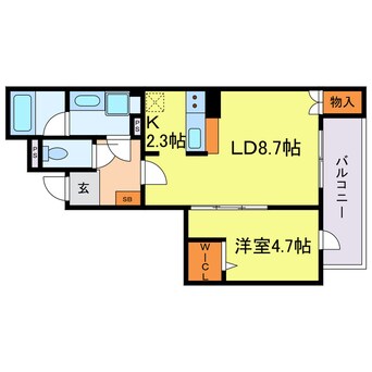 間取図 モクシオン大阪ベイ
