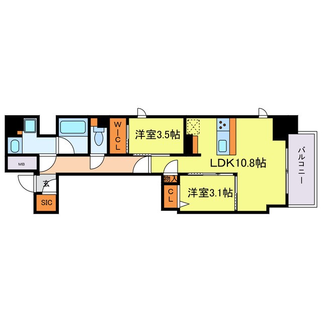 間取り図 アーバネックス堺筋本町