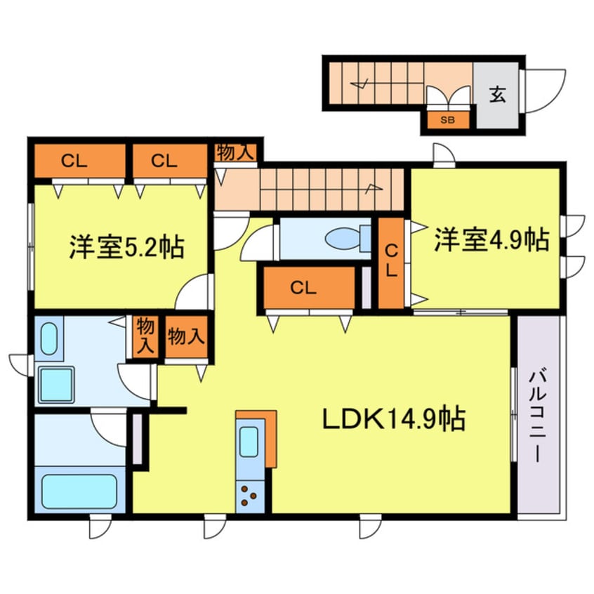 間取図 トレイル上福島