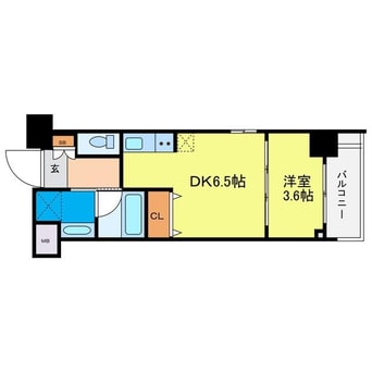 間取図 京町堀ビューアパートメント