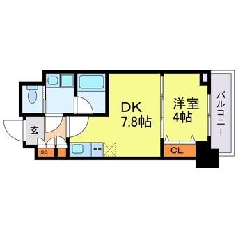 間取図 京町堀ビューアパートメント