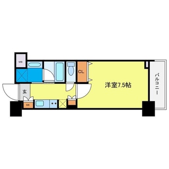 間取図 京町堀ビューアパートメント