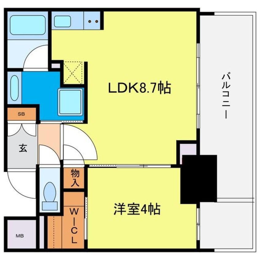 間取図 京町堀ビューアパートメント