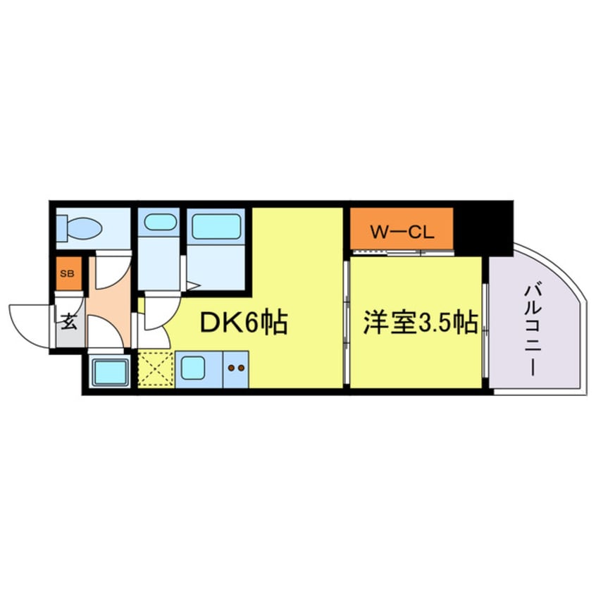 間取図 セレニテフラン谷町四丁目アリエ