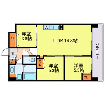 間取図 Alivis野田阪神