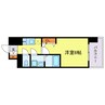 レジュールアッシュOSAKAGATEWAY 1Kの間取り