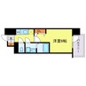 レジュールアッシュOSAKAGATEWAY 1Kの間取り
