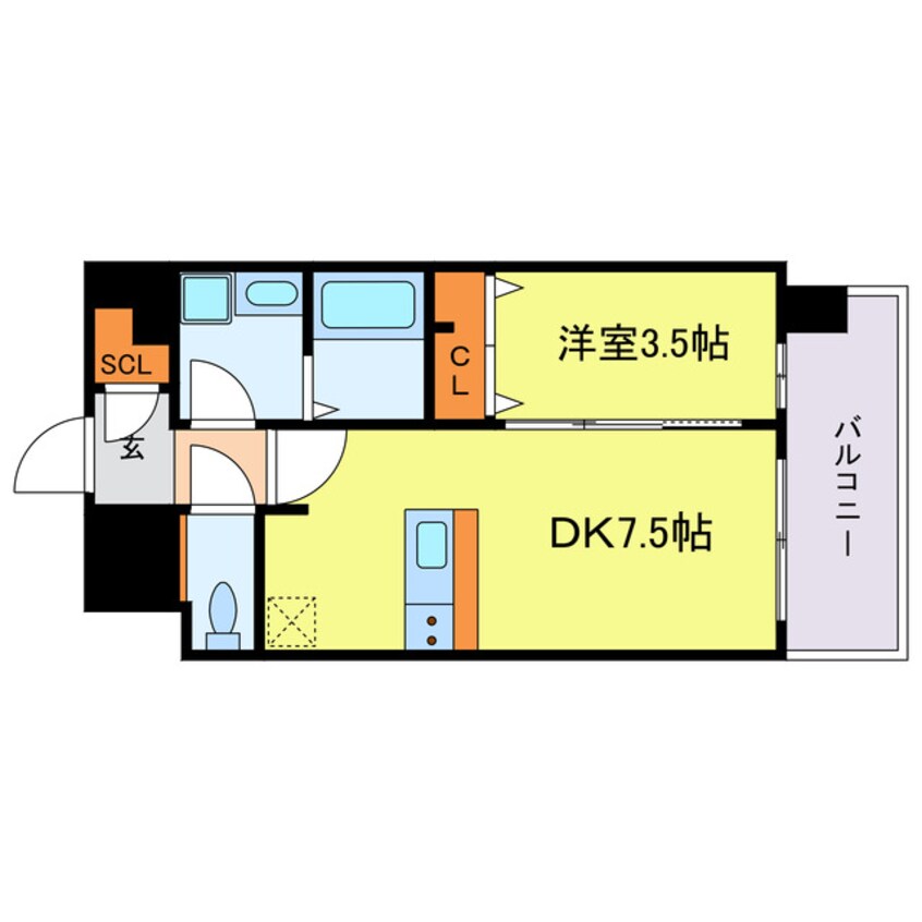 間取図 レジュールアッシュOSAKAGATEWAY