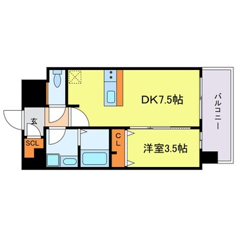 間取図 レジュールアッシュOSAKAGATEWAY