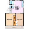箕ノ手ハイツＢ棟 2LDKの間取り