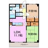 シャンテクレア 2LDKの間取り