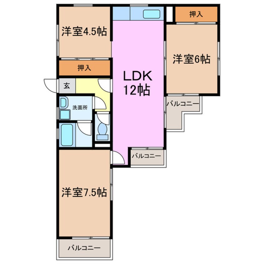 間取図 ロアール赤池