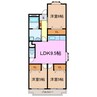 ファミーユ浅井Ａ棟 3LDKの間取り