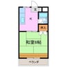 レイクグリーン三好Ａ・Ｂ 1Kの間取り