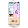 フォレストⅡ 1DKの間取り