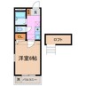アーバニア南ヶ丘 1Kの間取り