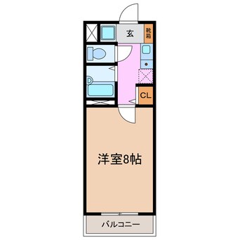 間取図 ベルコート三好Ⅰ