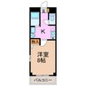 セレニール和合Ⅱ 1Kの間取り