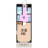 セレニール和合Ⅱ 1Kの間取り