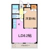 ダイナミックⅡ 1LDKの間取り