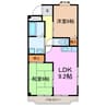 ヴィラオーク 2LDKの間取り