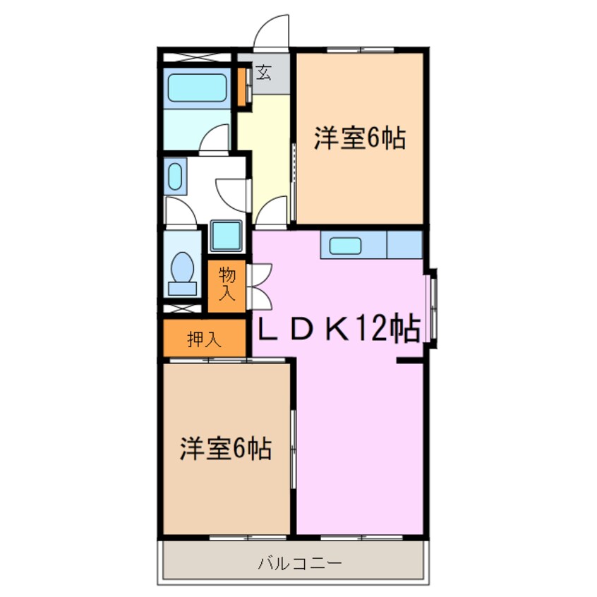 間取図 サニーハイツKITO