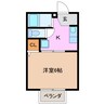 メゾンプロバンス 1Kの間取り