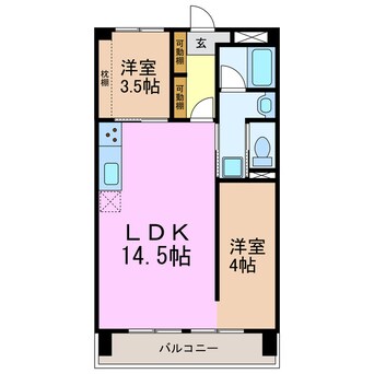 間取図 サンシャイン村瀬