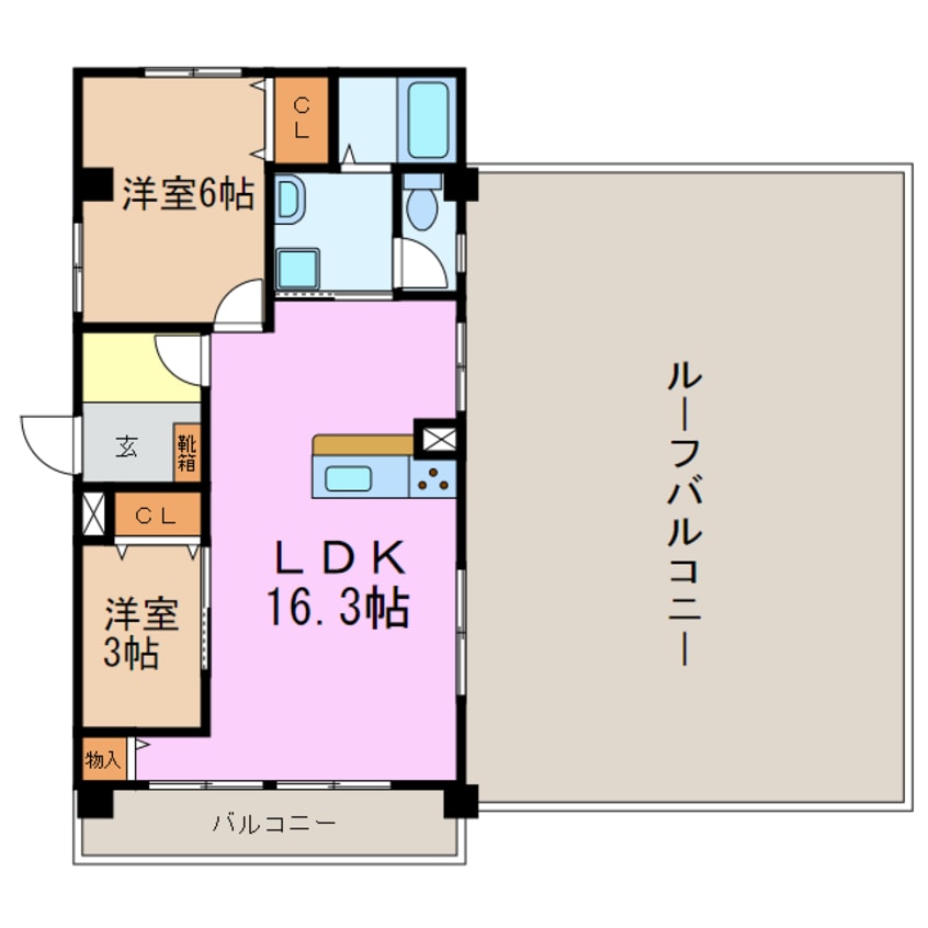 間取図 サンシャイン村瀬
