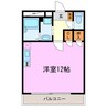 パークハウスタカシ 1Rの間取り