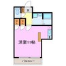 パークハウスタカシ 1Rの間取り