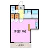 パークハウスタカシ 1Rの間取り