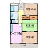 エスポワール藤塚 3DKの間取り