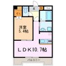 ダイナスティ 1LDKの間取り