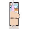 ユースハイム 1Rの間取り