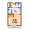 メルヴェーユ45 1Kの間取り