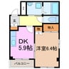 グリーン･マルツ 1DKの間取り