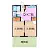 サンヒルズ 2DKの間取り