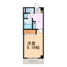 ドミトリー三好ヶ丘 1Kの間取り