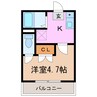 ファミール伊藤Ａ 1Kの間取り