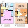 タウン三好ヶ丘 2LDK+Sの間取り
