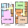 タウン三好ヶ丘 2LDK+Sの間取り