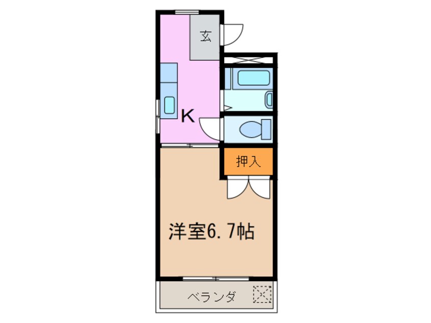 間取図 プラザコレージュ