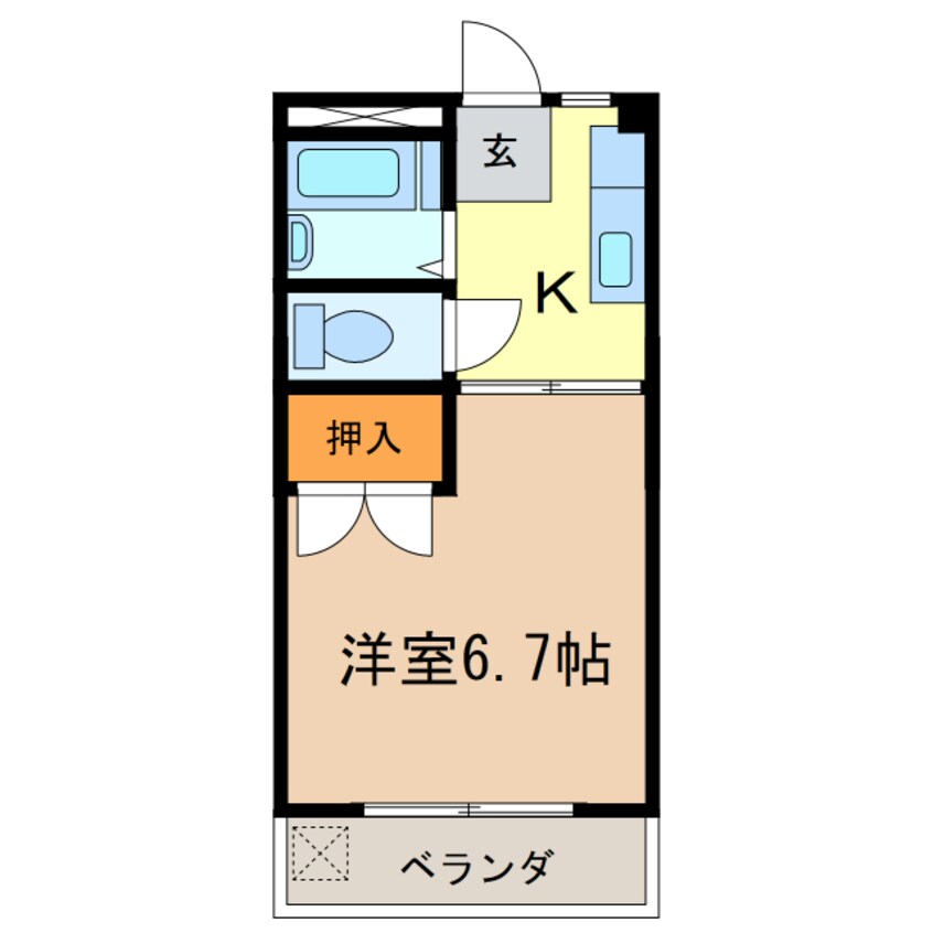 間取図 プラザコレージュ