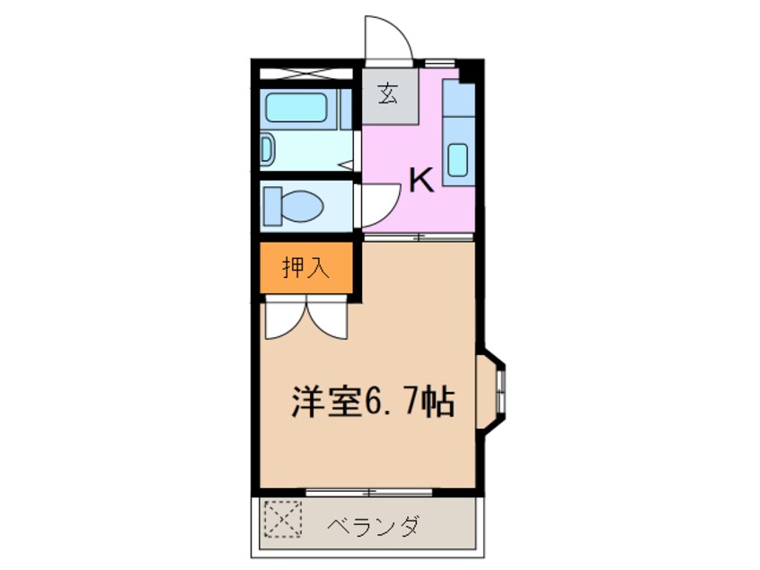 間取図 プラザコレージュ